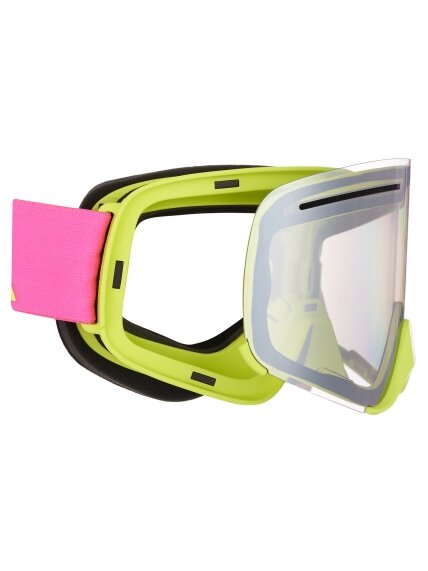 AMOQ Vision Vent+ Magnetic Goggles Pink-HiVis - Silver Mirror 1 AMOQ Vision Vent+ Magnetic Goggles Pink-HiVis - Silver Mirror 1