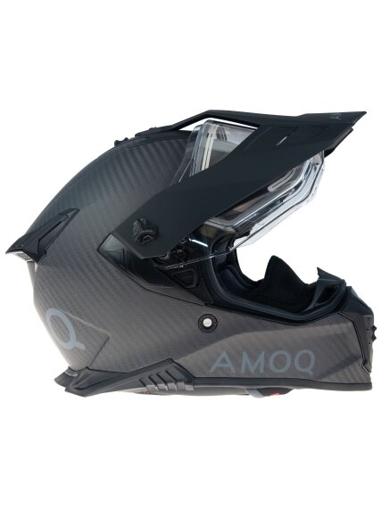 AMOQ Recoil Electric visor Carbon ADV helmet Blackout