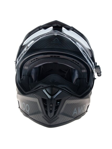 AMOQ Recoil Electric visor Carbon ADV helmet Blackout 1 AMOQ Recoil Electric visor Carbon ADV helmet Blackout 1