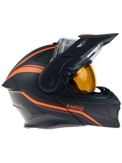 AMOQ Ballast Electric visor Helmet Black/Orange AMOQ Ballast Electric visor Helmet Black/Orange