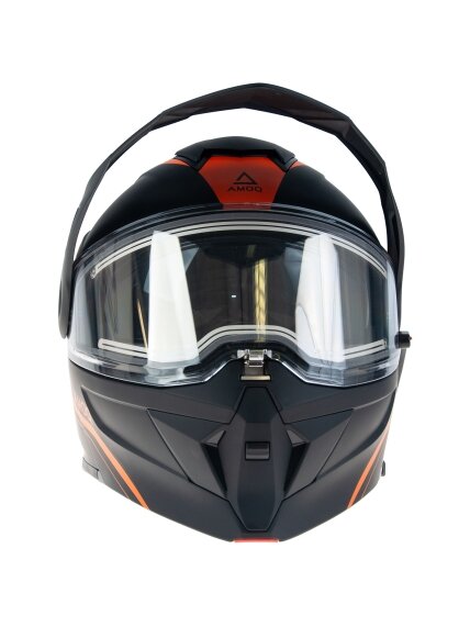 AMOQ Ballast Electric visor Helmet Black/Orange 2 AMOQ Ballast Electric visor Helmet Black/Orange 2