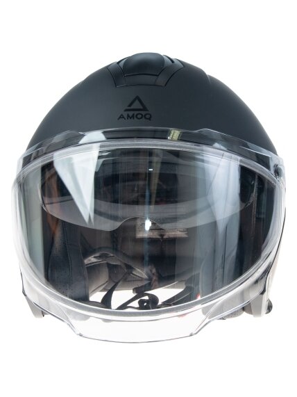 AMOQ Cluster Electric visor Jet Helmet Blackout 2 AMOQ Cluster Electric visor Jet Helmet Blackout 2