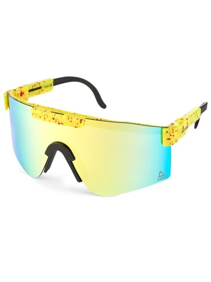 AMOQ Comet Sunglasses Yellow Splash - Orange Mirror AMOQ Comet Sunglasses Yellow Splash - Orange Mirror