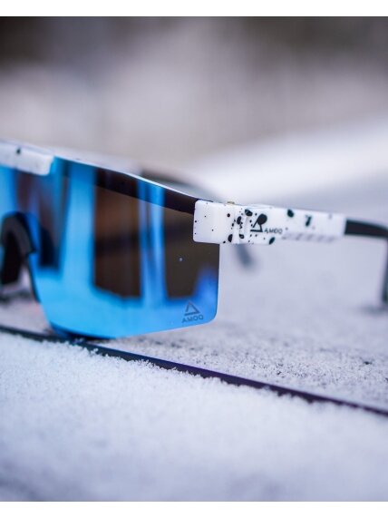 AMOQ Comet Sunglasses White Splash - Blue Mirror 2 AMOQ Comet Sunglasses White Splash - Blue Mirror 2