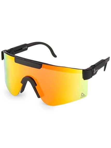 AMOQ Comet Sunglasses Black - Red Mirror AMOQ Comet Sunglasses Black - Red Mirror