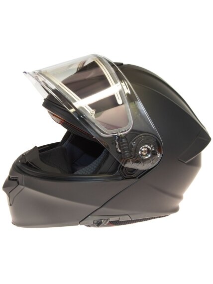 Timeless Flake Modular Snowmobile helmet, mattblack 1