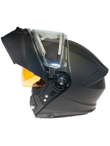 Timeless Flake Modular Snowmobile helmet, mattblack 2