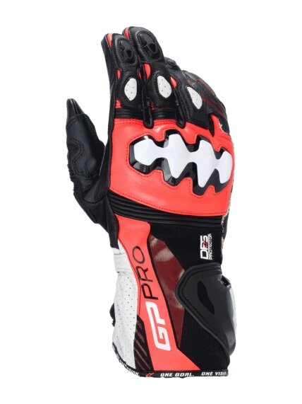 Alpinestars Gloves GP Pro v4 Black/Red Fluo/White Alpinestars Gloves GP Pro v4 Black/Red Fluo/White