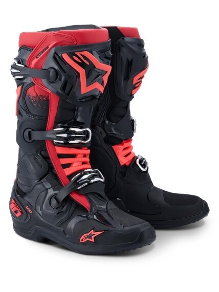 Alpinestars Boot Tech 10 Black/Red 1 Alpinestars Boot Tech 10 Black/Red 1