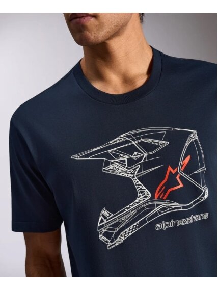 Alpinestars T-Shirt MX Helmet CSF Navy Alpinestars T-Shirt MX Helmet CSF Navy