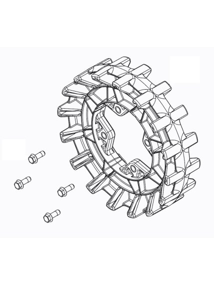 Camso Sprocket 16 teeth 4S4 bolt 3/8-16 x 1 1/4 1 Camso Sprocket 16 teeth 4S4 bolt 3/8-16 x 1 1/4 1