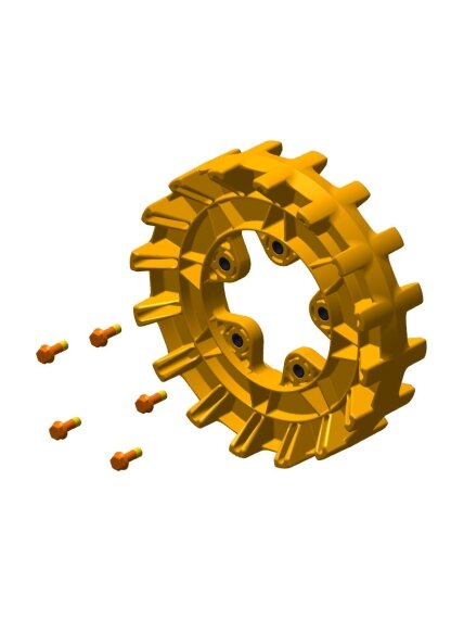 Camso Sprocket 16 teeth 4S, 5 bolt 3/8-16 x 1 1/4 Camso Sprocket 16 teeth 4S, 5 bolt 3/8-16 x 1 1/4