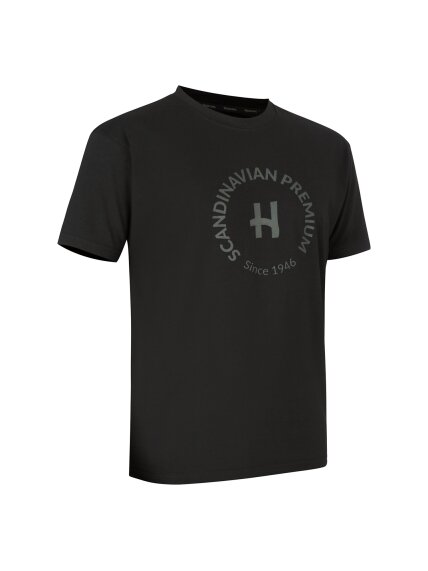 Halvarssons T-shirt H Tee Black Halvarssons T-shirt H Tee Black
