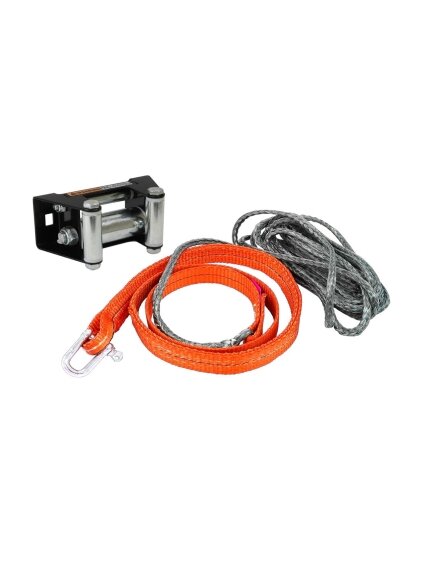 Bronco Winch strap kit with fairlead roller 1.5m + 5.5m Bronco Winch strap kit with fairlead roller 1.5m + 5.5m