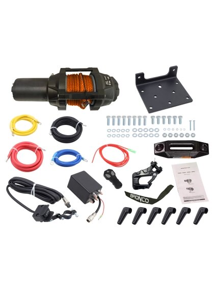 Bronco HDQS WINCH 3500 synthetic line remote control Bronco HDQS WINCH 3500 synthetic line remote control