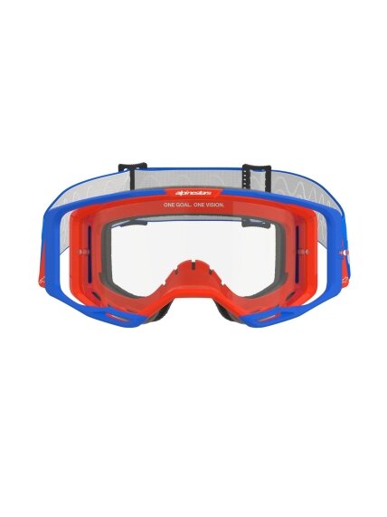 Alpinestars Goggle Vision 8 WORDMARK BLUE ORANGE Clear 1 Alpinestars Goggle Vision 8 WORDMARK BLUE ORANGE Clear 1