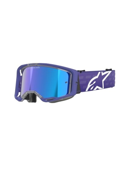 Alpinestars Goggle Vision 8 CORP PURPLE Mirror BLUE Alpinestars Goggle Vision 8 CORP PURPLE Mirror BLUE