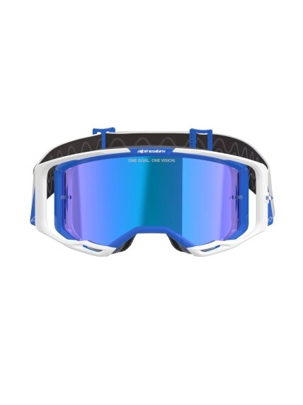 Alpinestars Goggle Vision 8 CORP BLUE WHITE Mirror BLUE 1 Alpinestars Goggle Vision 8 CORP BLUE WHITE Mirror BLUE 1