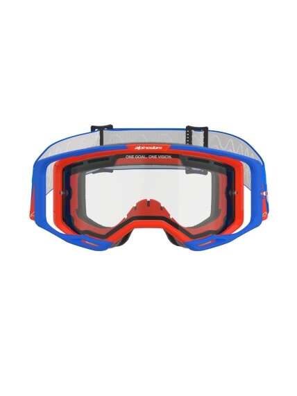 Alpinestars Goggle Vision 8 WORDMARK DUAL PANE BLUE ORANGE Clear 1 Alpinestars Goggle Vision 8 WORDMARK DUAL PANE BLUE ORANGE Clear 1