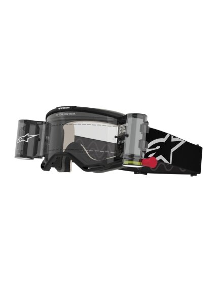Alpinestars Goggle Vision 5 CORP Black/ Clear ROLL-OFF Alpinestars Goggle Vision 5 CORP Black/ Clear ROLL-OFF