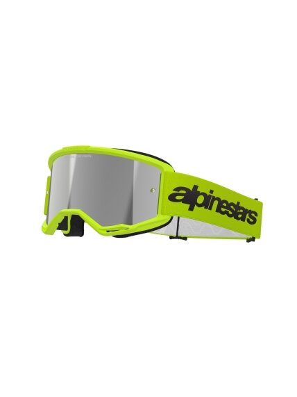 Alpinestars Goggle Vision 3 WORDMARK YELLOW FLUO Mirror SILVER Alpinestars Goggle Vision 3 WORDMARK YELLOW FLUO Mirror SILVER