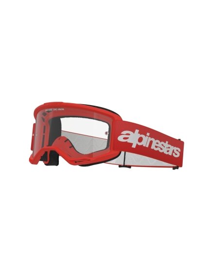 Alpinestars Goggle Vision 3 WORDMARK Red/ Clear Alpinestars Goggle Vision 3 WORDMARK Red/ Clear