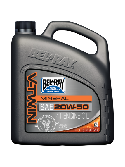 Bel-Ray V-Twin Mineral 20W-50 4L Bel-Ray V-Twin Mineral 20W-50 4L