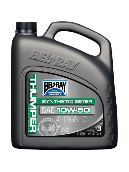Bel-Ray Thumper® Racing Works Synthetic Ester 4T 10W-50 4L Bel-Ray Thumper® Racing Works Synthetic Ester 4T 10W-50 4L