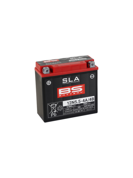 BS Battery 12N5.5-4A/4B (FA) SLA - Sealed & Activated BS Battery 12N5.5-4A/4B (FA) SLA - Sealed & Activated