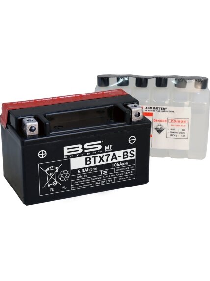 BS Battery BTX7A-BS MF (cp) Maintenance Free BS Battery BTX7A-BS MF (cp) Maintenance Free
