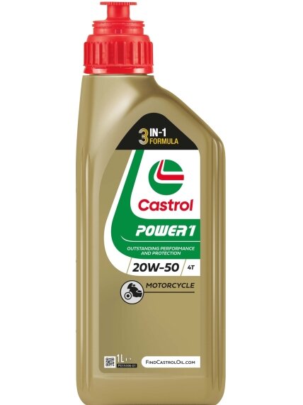 Castrol Power1 4T 20W-50 1L (12) Castrol Power1 4T 20W-50 1L (12)