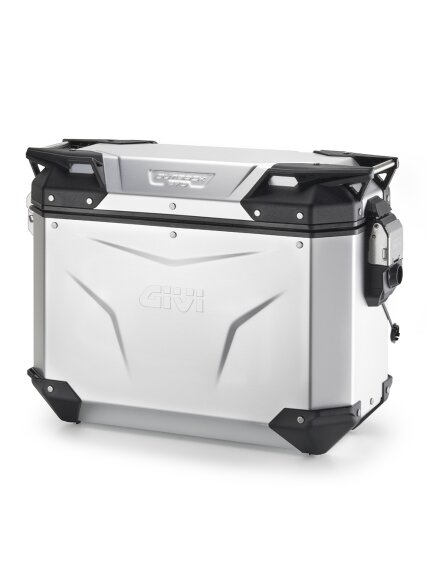 Givi Trekker Outback EVO Anodized Alu side-case Left 37ltr sold without lock Givi Trekker Outback EVO Anodized Alu side-case Left 37ltr sold without lock
