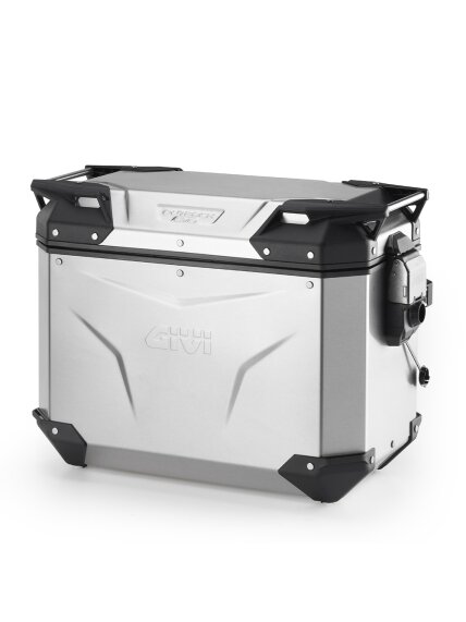 Givi Trekker Outback EVO Natural Alu side-case Left 44ltr sold without lock Givi Trekker Outback EVO Natural Alu side-case Left 44ltr sold without lock