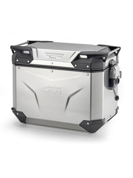 Givi Trekker Outback EVO alum. side-case left 48 ltr sold without lock Givi Trekker Outback EVO alum. side-case left 48 ltr sold without lock