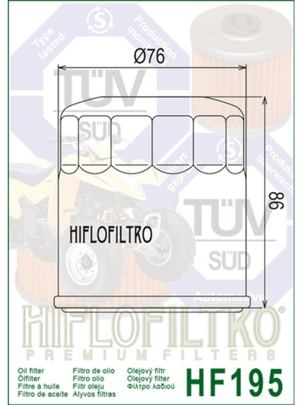 Hiflo Oilfilter HF195 1