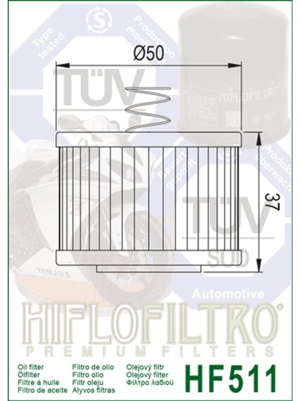Hiflo Oilfilter HF511 1