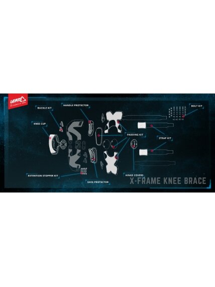 Leatt Knee Brace X-Frame Pair 1