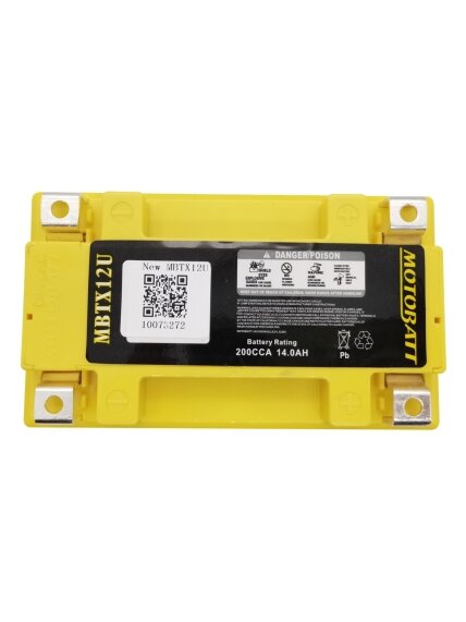 Motobatt MBTX12U battery 1 Motobatt MBTX12U battery 1