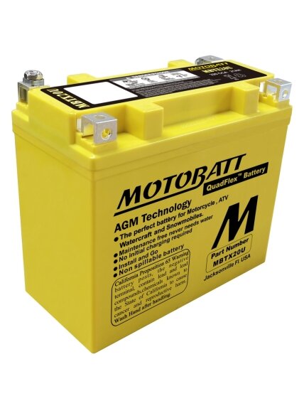 Motobatt MBTX20U battery 2 Motobatt MBTX20U battery 2