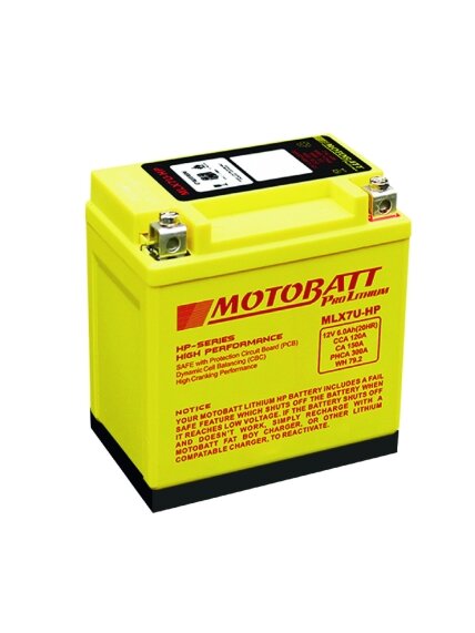 Motobatt Lithium battery MLX7U-HP Motobatt Lithium battery MLX7U-HP