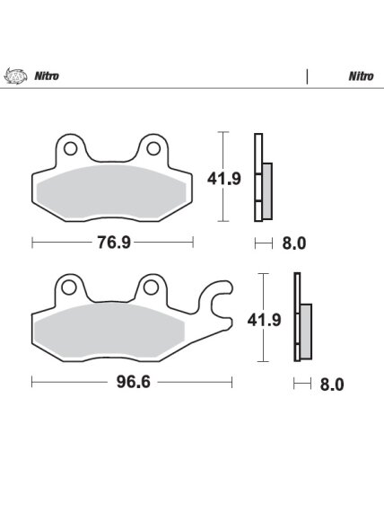 Moto-Master Brakepads Arctic Cat: DVX50/90 Kawasaki: KLF300/400 KVF650 KRF75 Moto-Master Brakepads Arctic Cat: DVX50/90 Kawasaki: KLF300/400 KVF650 KRF75