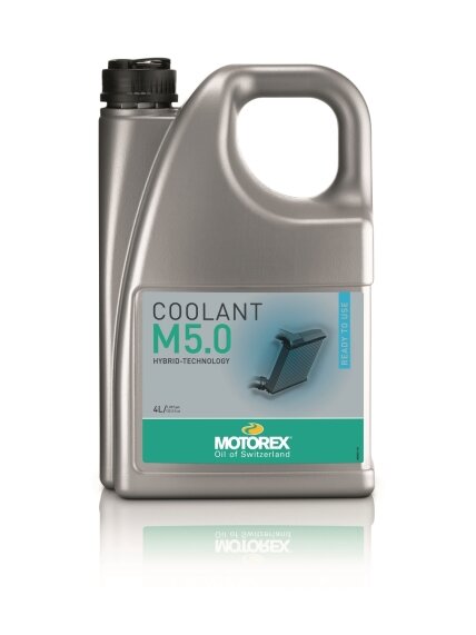 Motorex Coolant M5.0 Ready To Use 4 ltr (4) green/blue colour Motorex Coolant M5.0 Ready To Use 4 ltr (4) green/blue colour
