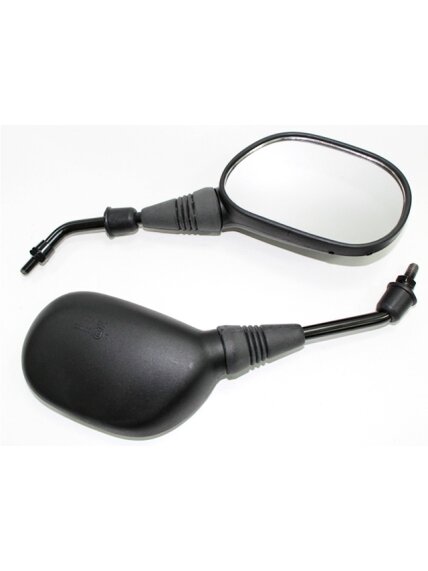 Tec-X Mirror Universal Scooter-model Black M8 (right- / right thread) Pair Tec-X Mirror Universal Scooter-model Black M8 (right- / right thread) Pair