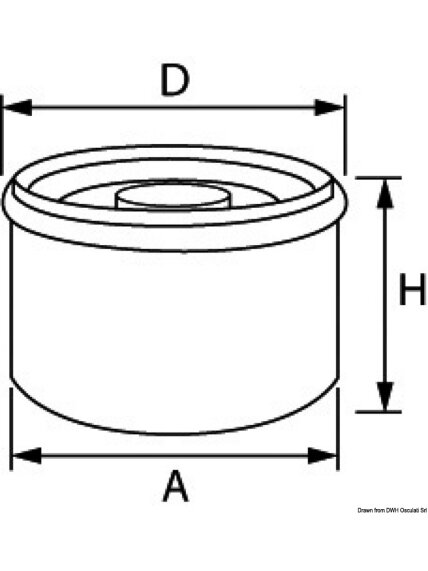 Osculati Suzuki oil filter DF150/200/225 1 Osculati Suzuki oil filter DF150/200/225 1