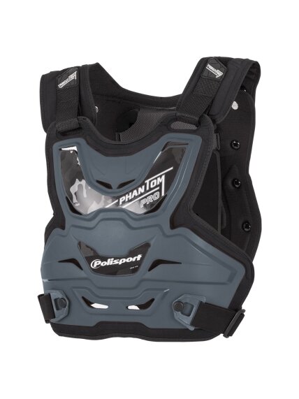 Polisport Chest protector Phantom PRO Nardo Grey/black FIM (10) Polisport Chest protector Phantom PRO Nardo Grey/black FIM (10)