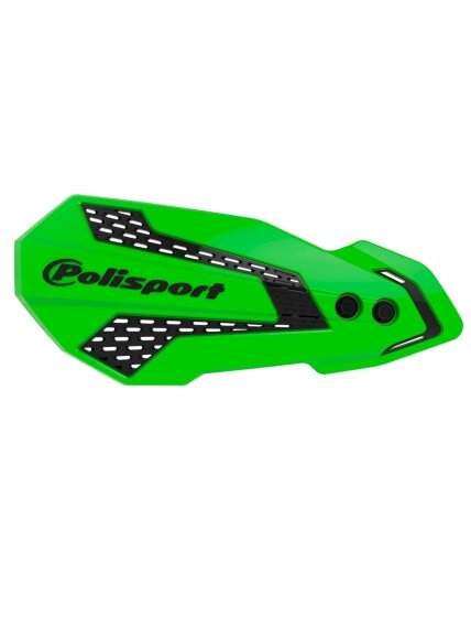Polisport MX Flow handguard KX450F (19>)/KX250F(20>) GREEN 05/BLACK (16) Polisport MX Flow handguard KX450F (19>)/KX250F(20>) GREEN 05/BLACK (16)
