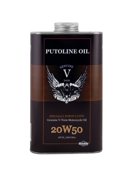 Putoline Genuine V-Twin 20W-50- 1L (6) Putoline Genuine V-Twin 20W-50- 1L (6)