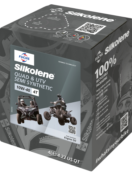 Silkolene QUAD & UTV 10W-40 4L CUBE (4) Silkolene QUAD & UTV 10W-40 4L CUBE (4)
