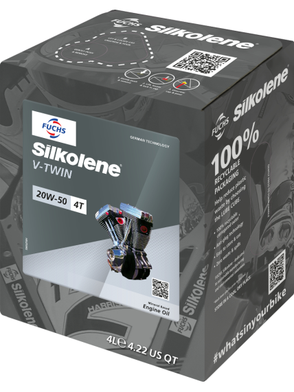 Silkolene V-Twin 20W-50 Mineral 4L CUBE (4) Silkolene V-Twin 20W-50 Mineral 4L CUBE (4)