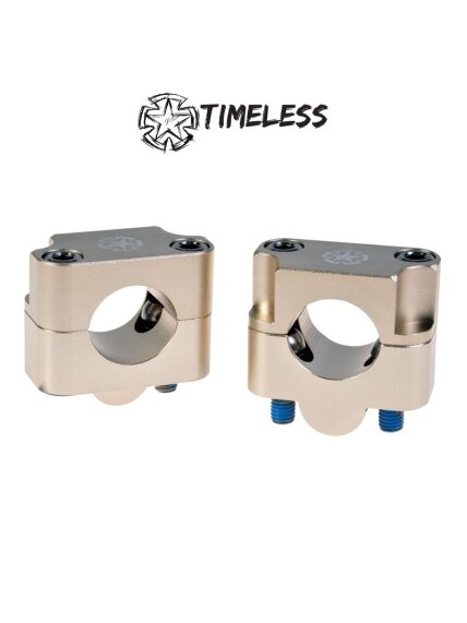 Timeless Handlebar Clampset, Fat Bar, 28,6mm, Titanium Timeless Handlebar Clampset, Fat Bar, 28,6mm, Titanium